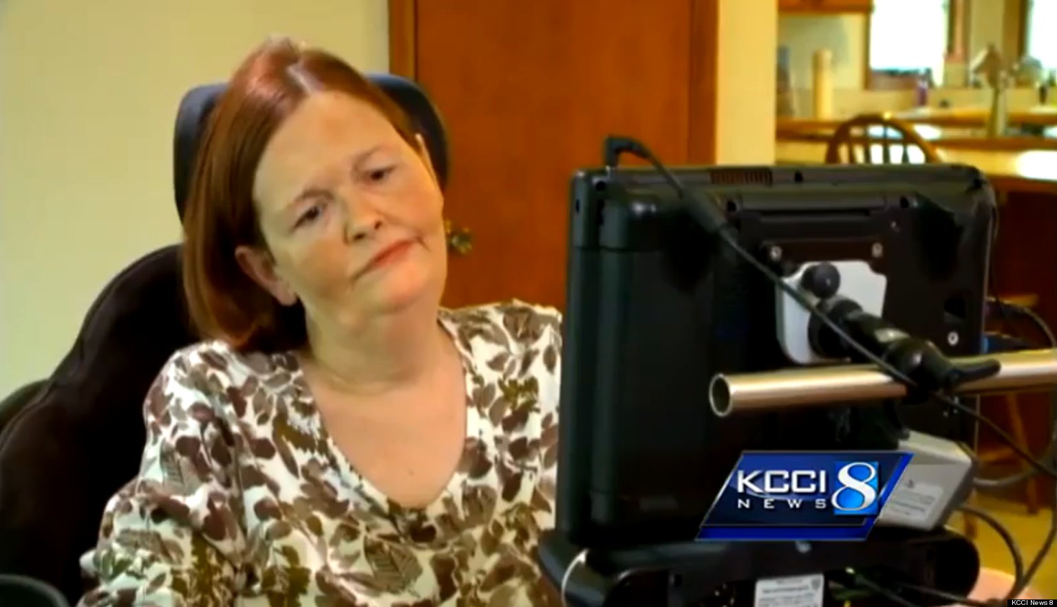 Darla Burns Of Iowa Wrote A Book With Her Eyes After Becoming Paralyzed 