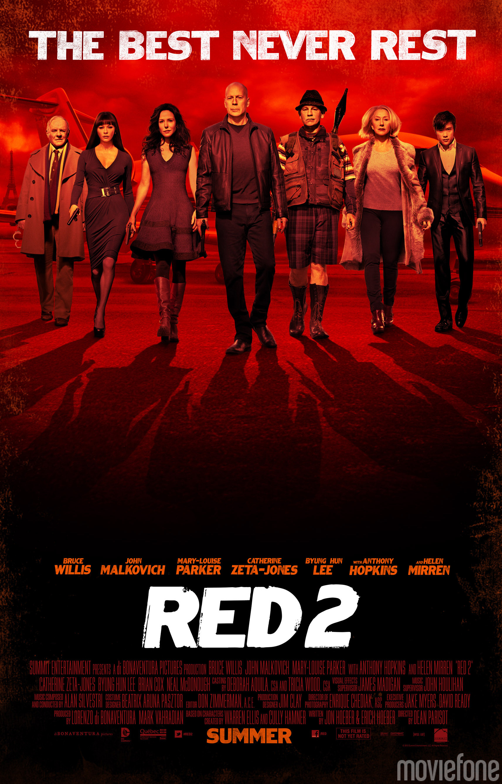 Red 2 tendrá a Catherine Zeta-Jones y Byung-Hun Lee, además del reparto  original