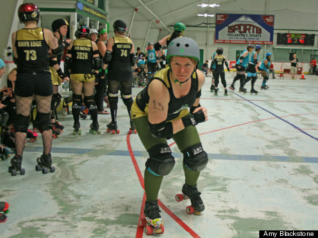 A University Professor Revives A Childhood Dream -- Becoming A Roller Derby Queen.