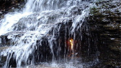 Waterfall flame