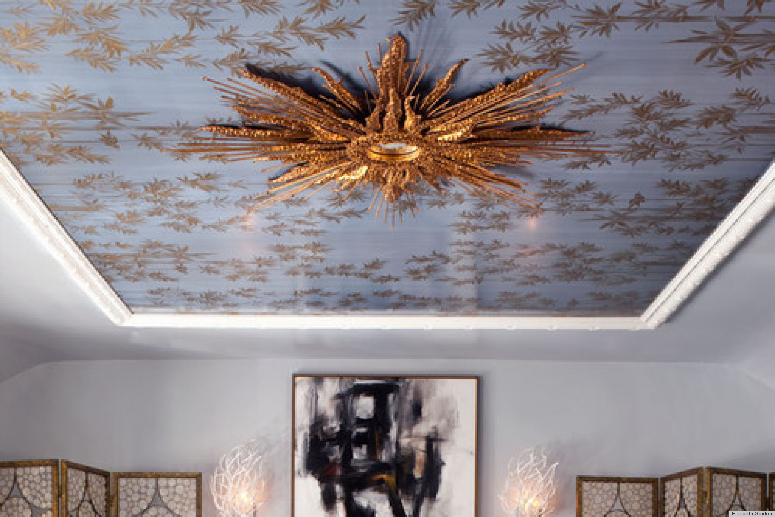 Silver Leaf Ceilings That Inspire Decadence (PHOTOS) HuffPost