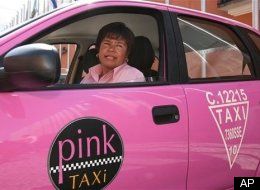 No Boys Allowed: Pink Taxi Cabs Exclusively F