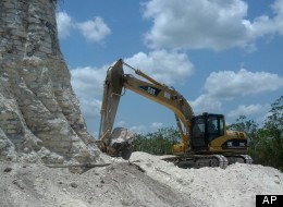 Nohmul Pyramid Bulldozed In Belize For Rocks