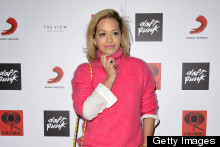 Rita Ora Goes For Pink Polo Neck At Daft Punk Listening Party