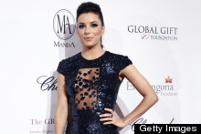 Stunning: Eva Longoria Steals The Show In A Sheer Sequin Gown At Paris Gift Gala