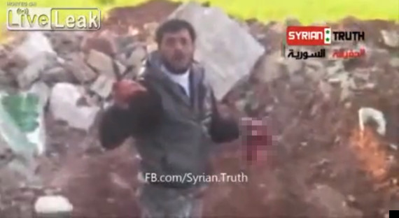 syrian rebel abu sakkar eats heart