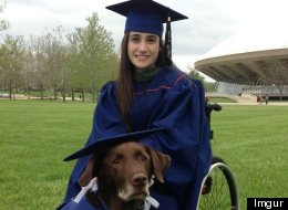 PHOTO: Service Dog In Graduation Cap And Gown Will Melt Your Heart