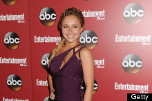 Hayden Panettiere Parties In Purple Bodycon And Messy Plait