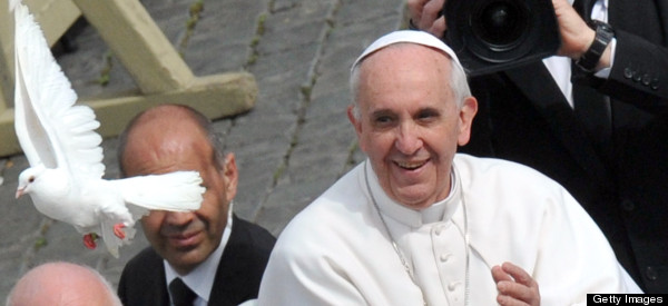 Pope Francis Liberates Doves!