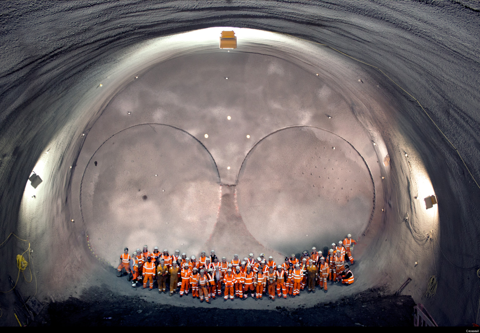 Crossrail Workers Celebrate A Year Of Tunnelling On London Transport