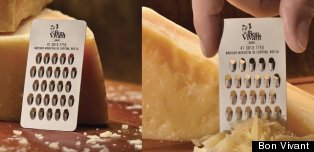 Business Card Doubles As A Cheese Grater