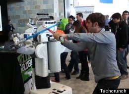 WATCH: Robots Fight With Lightsabers At Google I/O