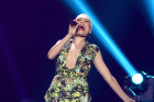 Jessie J Wears Plunging Playsuit...