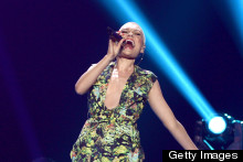 Jessie J Wears Plunging Playsuit For American Idol Finale