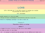 Journal Officiel Mariage Gay