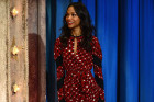 Zoe Saldana Looks Oh-So Chic For TV...
