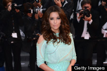 Eva Longoria Shows Off Her Pins In Versace At Cannes Film Festival