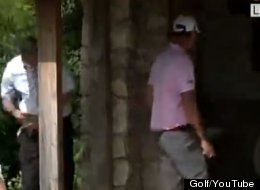 WATCH: Golfer Takes A Drop In Bathroom