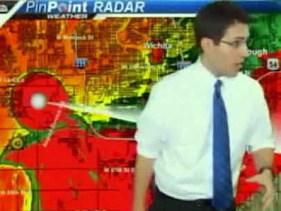 Weatherman flees