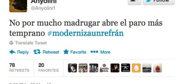 #modernizaunrefrán (TUITS)