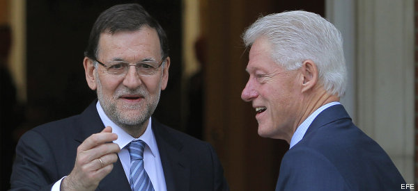 Rajoy con Clinton y el rey: las imágenes