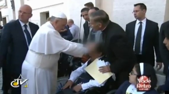pope francis performs exorcism
