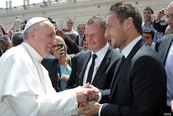 francesco totti pope francis