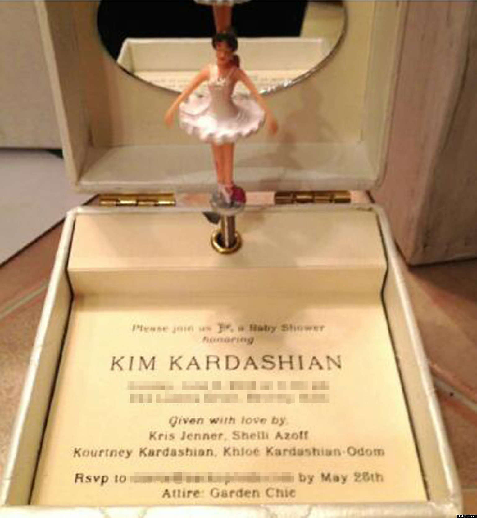 Kim Kardashian's Baby Shower Invite Is The Most Over The ...
 Kim Kardashian Baby Shower