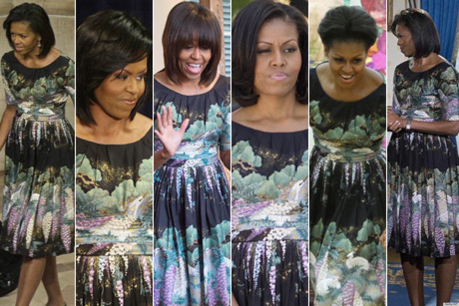 Michelle Obamas Tracy Feith Dress Is The Perfect Go To Garment Photos Huffpost 2998