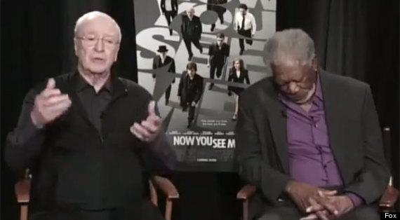 morgan freeman falls asleep