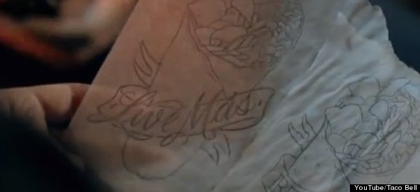 WATCH: Taco Bell Fan Gets Beefy Crunch Burrito TATTOO