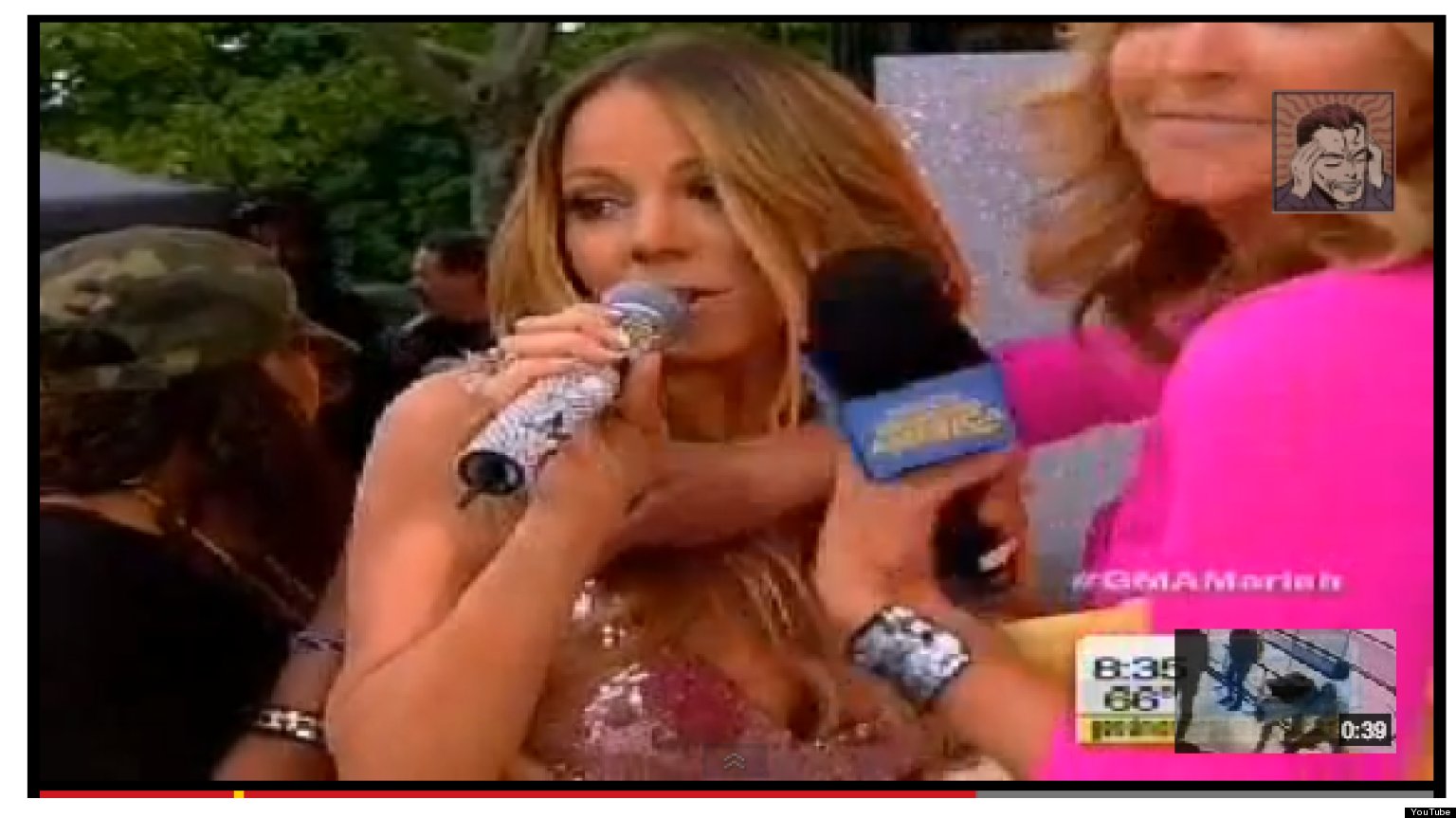 Mariah Carey En Gma Se Le Rompe El Vestido E Insulta En Vivo