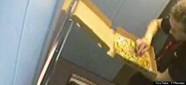 WATCH: Pizza Delivery Guy Allegedly Caught Stealing Toppings Off Customer's Pie