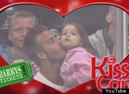 WATCH: Becks Caught On 'Kiss Cam'