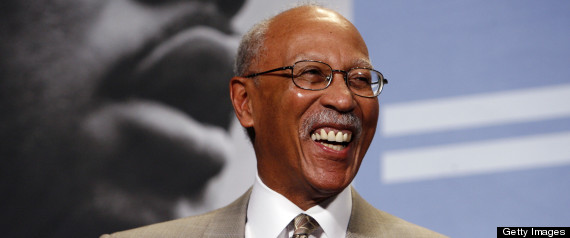 NBA legend Dave Bing laughs during the Martin Luther King, Jr. Day Sports Legacy Symposium presented by the Hyde Family Foundation on January 19, ... - r-DAVE-BING-large570