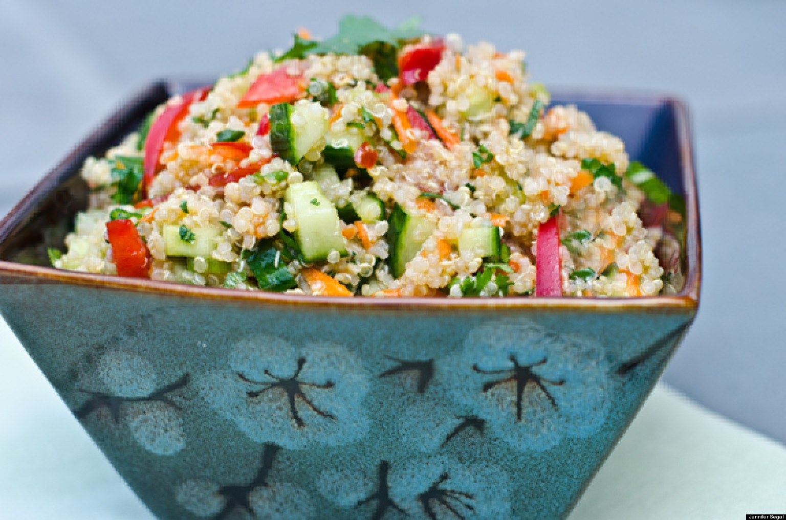 Thai Quinoa Salad with Fresh Herbs & Lime Vinaigrette The Huffington Post
