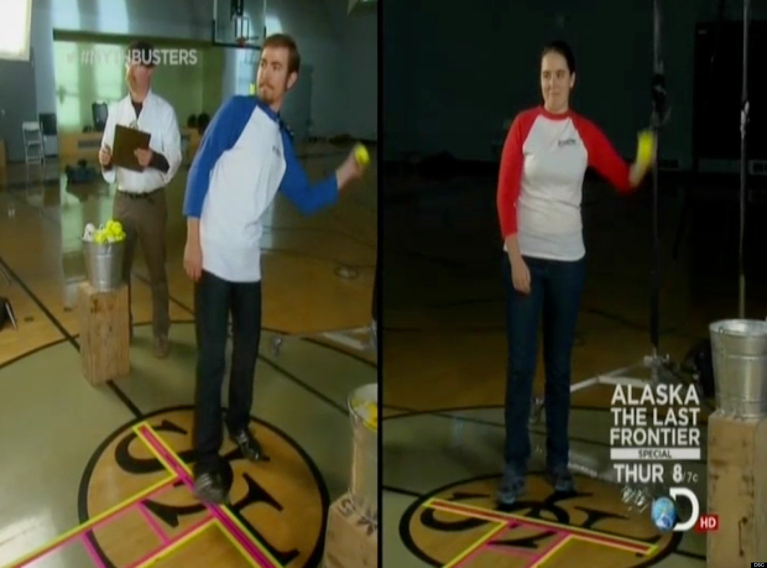 'MythBusters' Tests 'Throwing Like A Girl' Stereotype (VIDEO) HuffPost