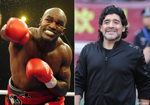 evander holyfield maradona