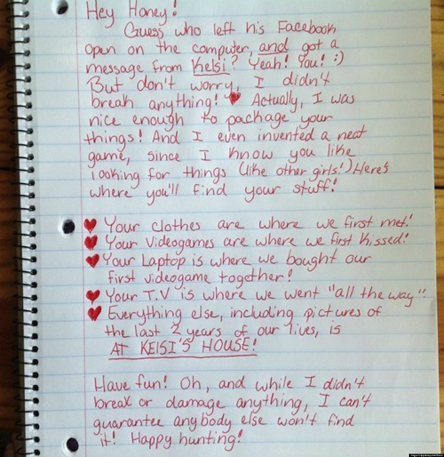 Funny Breakup This Might Be The Best Breakup Letter Ever (PHOTO