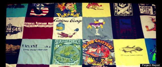 shirts made into blankets