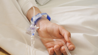 Child in Hospital Bed