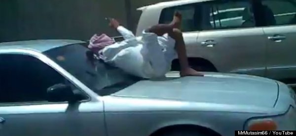 WATCH: Saudi Man Takes Texting While Driving To A Whole New Level
