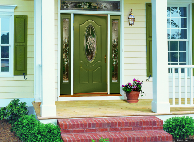 Green Front Door Colors for House
