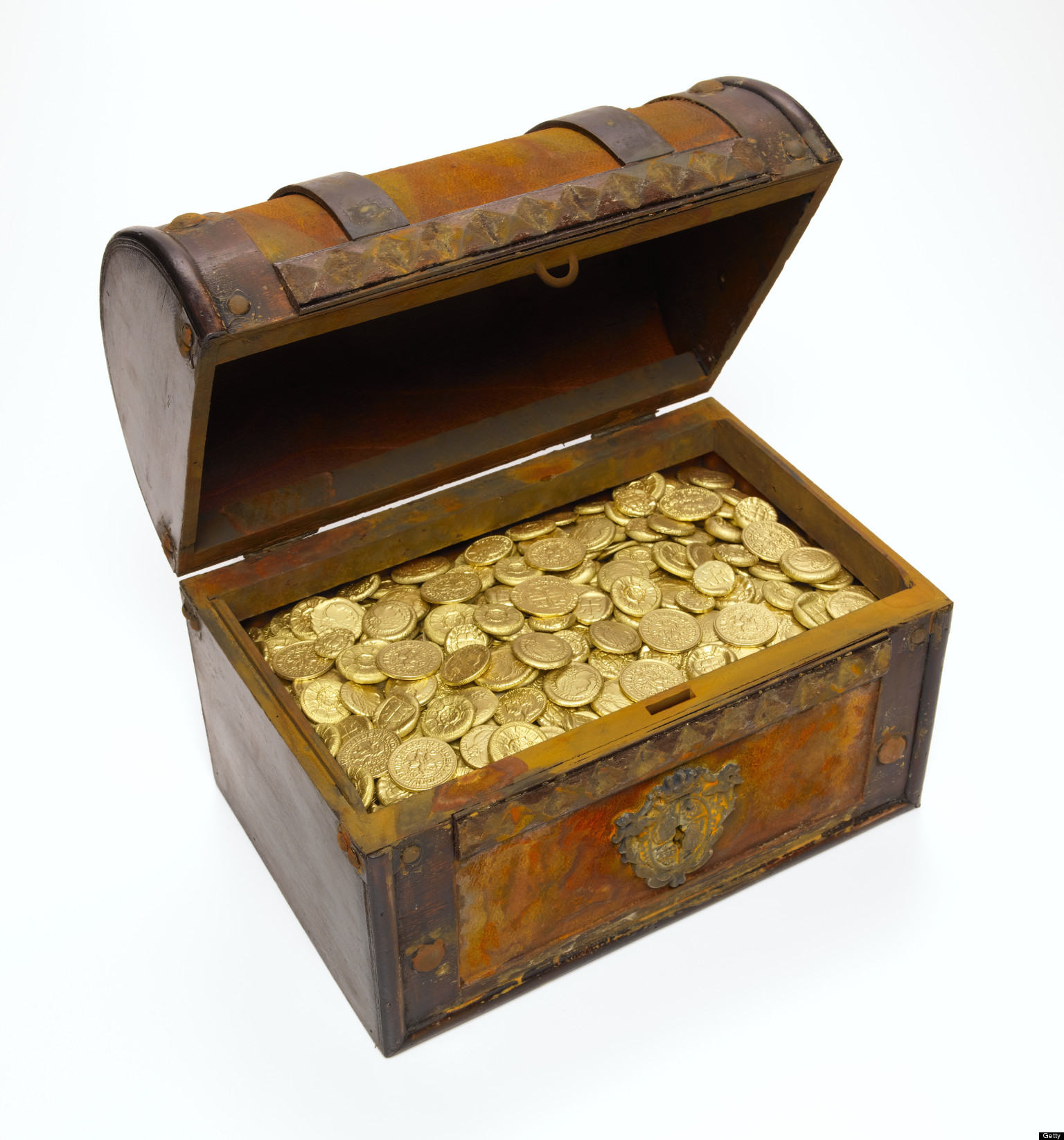 gold treasure chest toy