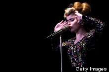 Paloma Faith Matches Catsuit And Accessories For O2 Performance