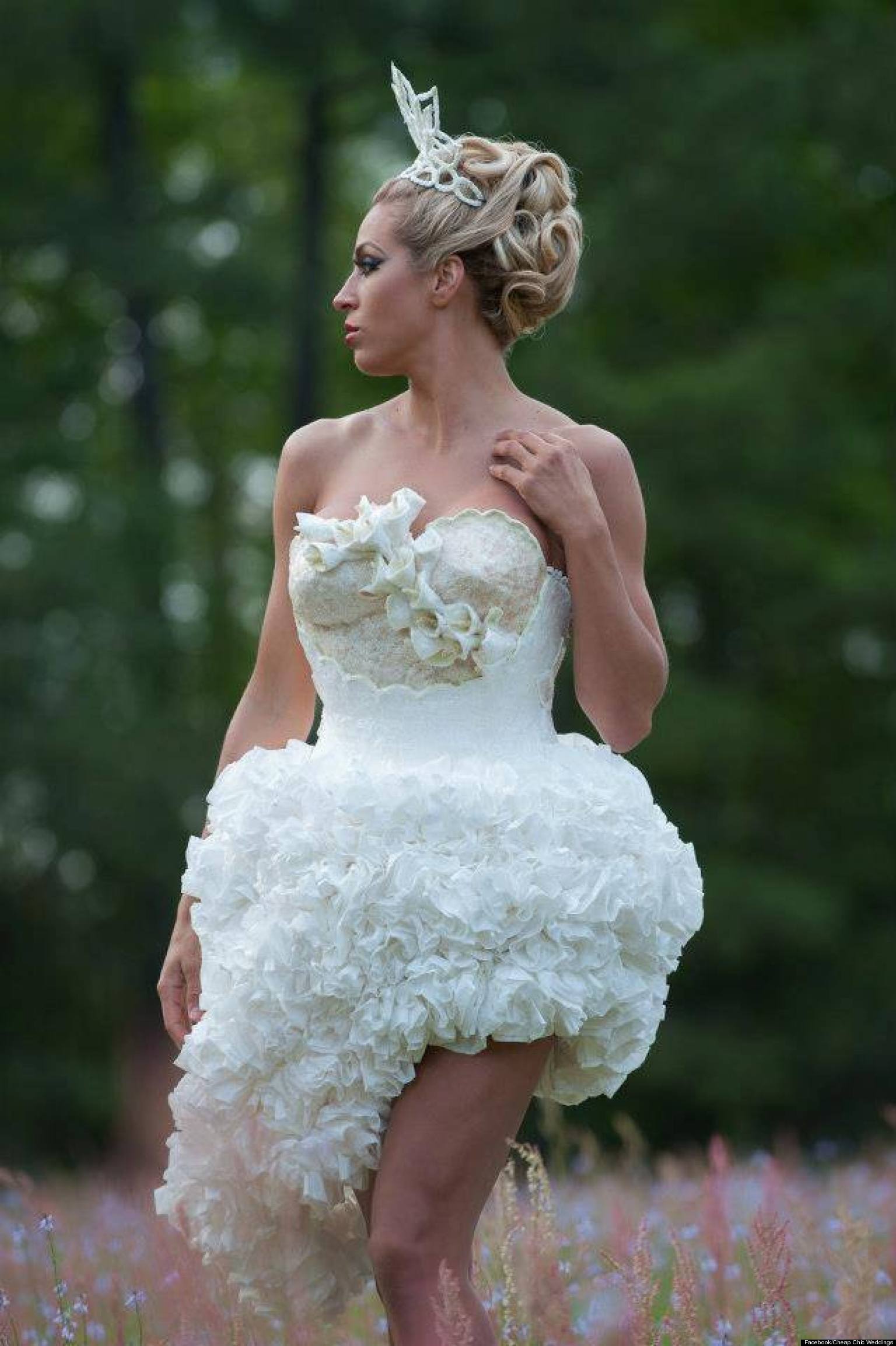 toliet paper wedding dresses