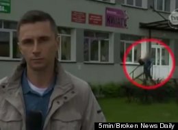 Live TV Crew Catches Man Allegedly Stealing Roses For Girlfriend