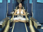 7 Restorative Yoga Poses For Your Next Long Flight  