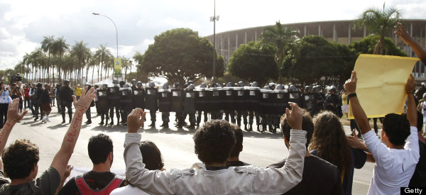 Brazilians Protest High Cost Of Hosting World Cup