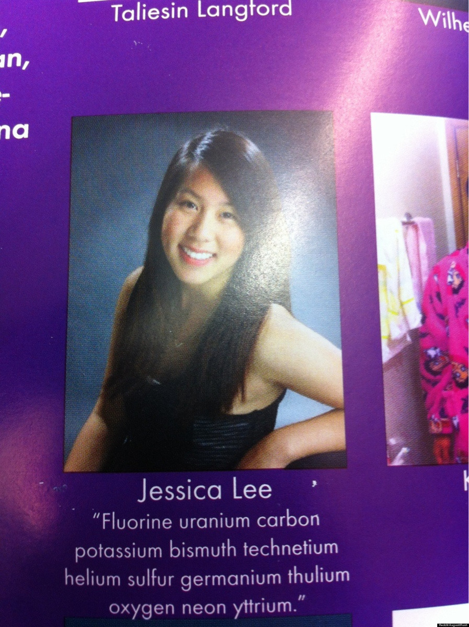 Yearbook Quote Hides Biggie Smalls Lyrics With Chemistry Elements 